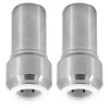 SPARES2GO Radiator Valve 15mm x 10mm Pushfit Chrome Speed Fit