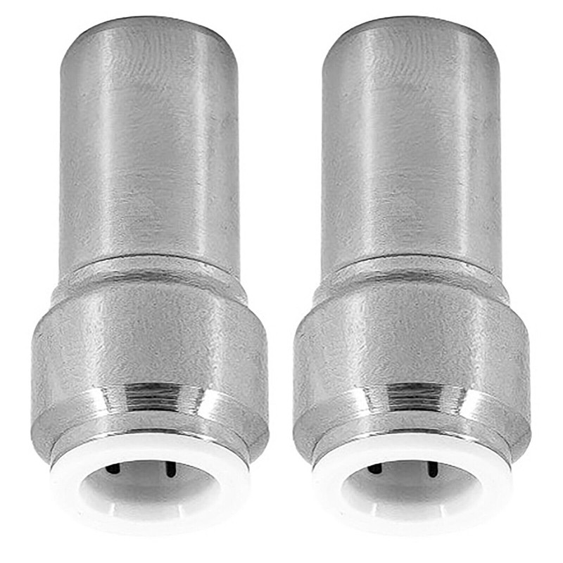 SPARES2GO Radiator Valve 15mm x 10mm Pushfit Chrome Speed Fit