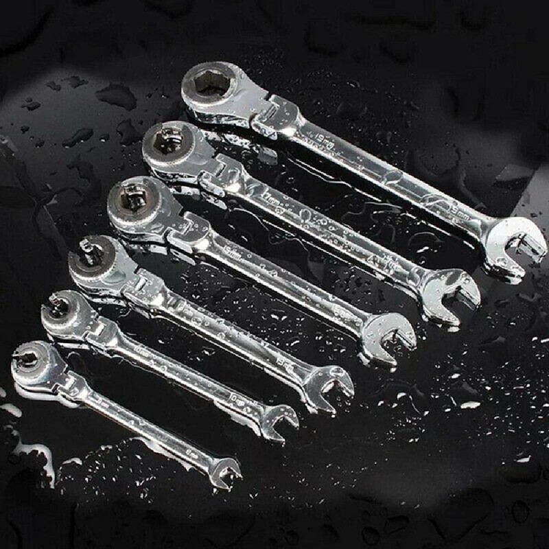 SagaSave Ratcheting Wrench Open Flex-Head Open End Double Opening Ratchet