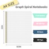 Ouzoustate Graph Paper Notebook 8.5" x 11", A4 Blue Grid