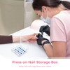 30 PCS Press on Nail Storage Boxes, Clear Nail Container