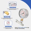 MEASUREMAN Spraying Pressure Gauge Assembly High Pressure Fluid Gauge 1/4"