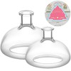 DOITOOL 2PCS Chest Percussion Cup Mucus Removal Device Flutter Valve