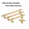 Rergy 5 Pack Brushed Brass Cabinet Pulls Gold Cabinet Pulls