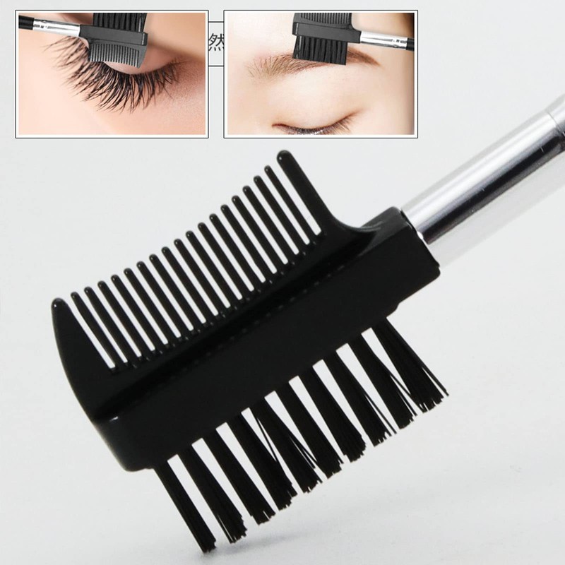 1 eyelash comb and brow brush, eyebrow comb, eyebrow brush
