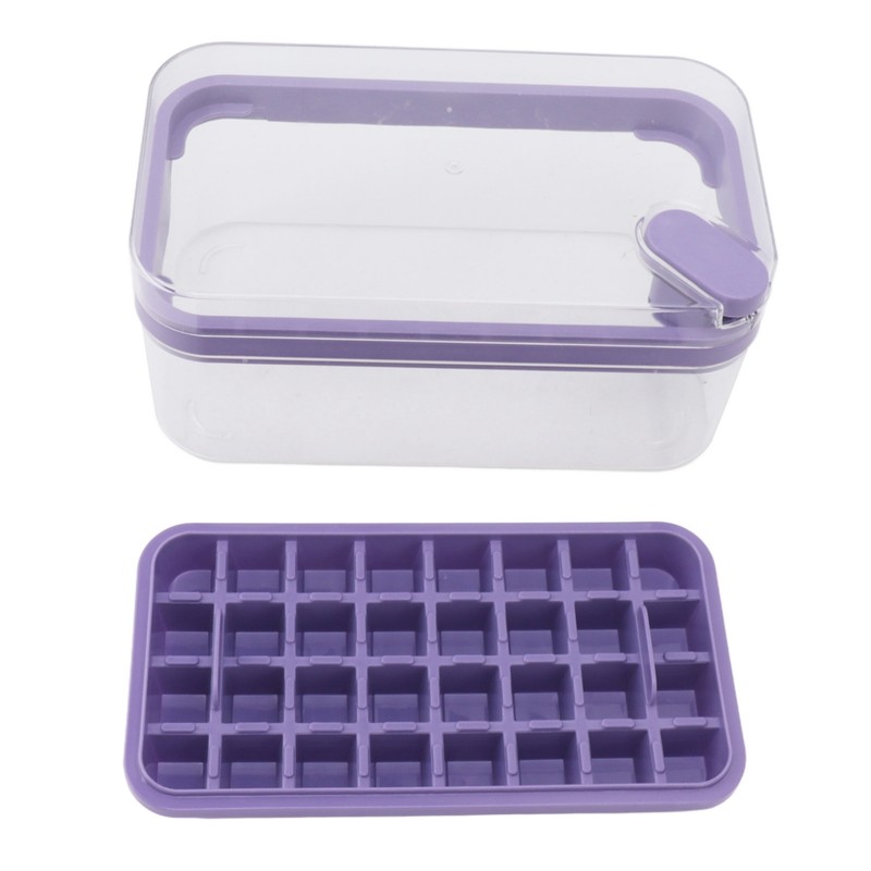 Easy Release Ice Cube Tray Plastic 32 Grids Ice Tray