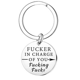 Nfyxcaz Boss Day Gifts For Women Men Funny Boss Gifts Keyring For Boss Lady Boss Office Gag Gifts For Bosses
