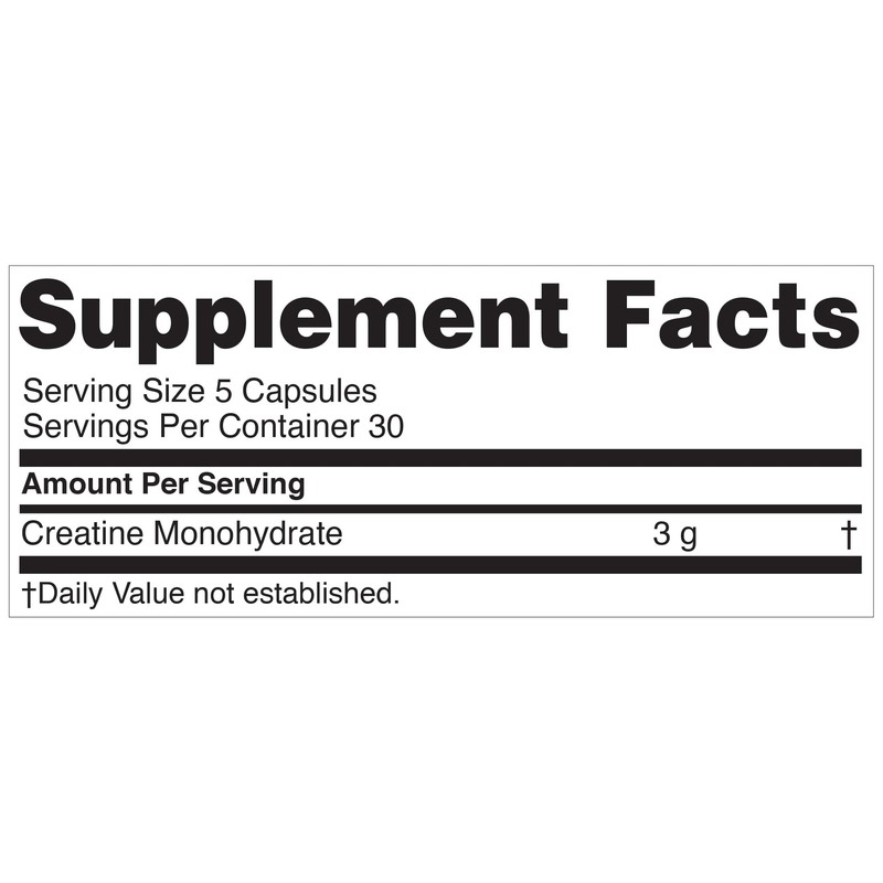 Nugenix Essentials Premium Creatine Monohydrate Pills Supplement, 3000mg, 150 Capsules
