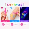 12 Pack UV Neon Face & Body Paint Sticks, Vibrant