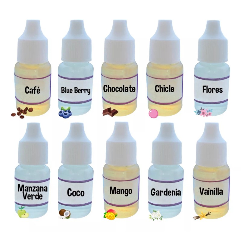 Creaciones Marypao Paquete 10 Esencias 10 Ml Jabon Vela Cremas
