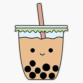 Magnet Bubble Milk Tea Boba Magnet Bumper Sticker Car Magnet Flexible Reuseable Magnetic Vinyl 5"