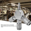 3-Way Compressed Air Distributor Pneumatic Connection, 1/4 Inch F-NPT Air