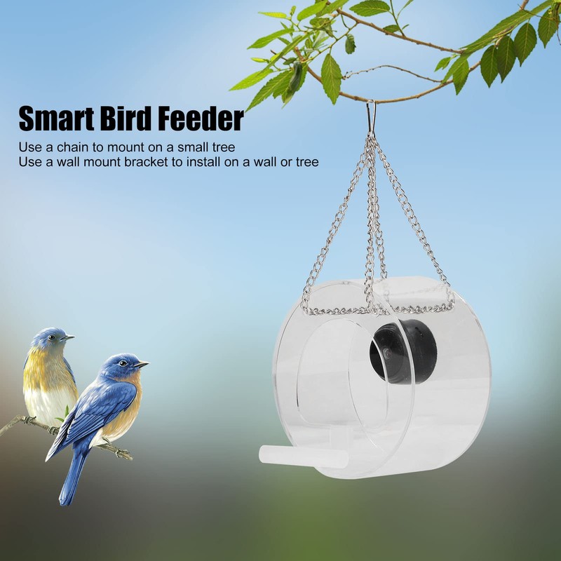 Smart Camera Bird Feeder Real Time Monitoring Hanging Bird Feeders