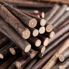 LAZACA Wooden Branches, Wood Sticks, Fine Branches, Wood Sticks, Handmade Material, Approximately 50 Pieces, 3.9 inches (10 cm) / 0.2 - 0.3 inches (0.5 - 0.8 cm)