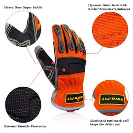 Intra-FIT Extrication Rescue Glove Cut Resistant, Water-proof，Kevlar Stitches EN388 Rate 4242XP, Size M