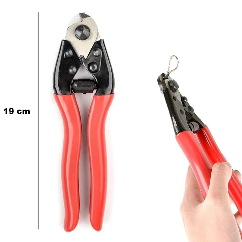 Loriusy Stainless Cable Cutter, 5/32" Steel Wire Cutter, Rope Cutter,