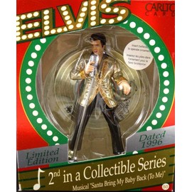 Elvis Musical Santa Bring My Baby Back 2nd in Collectible Series