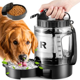 Portable Dog Water Bottle Bowl - 2200ml Travel Water Bowl Dispenser for Dogs Leak Proof, Suitable for Large Pet Drinking, A Must Have for Outdoor, Camping, Walking, Beach, Hunting, and Other Scenes