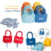 Kids Learning Locks with Keys, 123 Dots Numbers Matching and