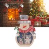 Luminous Christmas Ornament LED Light Emitting Wooden Christmas Decorations Ornaments