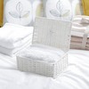 2 x Arpan Paper Rope Storage Hamper Basket With Lid