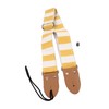 Guitar Strap Stylish Stripe Pattern Thickened Cotton Leather Adjustable Guitar