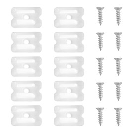 ELOUYCKE ELOUYCKE Neon LED Strip Light Clips, 10pcs Led Neon Mounting Bracket Fixing Clips Plastic Clamp Holders and 10pcs Screws for DIY, Bedroom Decor