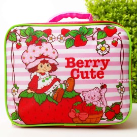 Nickelodeon Strawberry Shortcake Lunch Bag Pink Classic Girls Snack Tote New Custard Cat