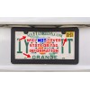 Unbranded WHATEVER HAPPENS, HAPPENS …. funny license plate frame