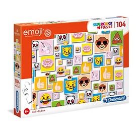 Clementoni - 27285 - Supercolor Puzzle - Emoji - 104 Teile