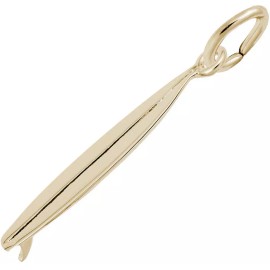 Rembrandt Gold-Plated Sterling Silver Surf Board Charm by Rembrandt
