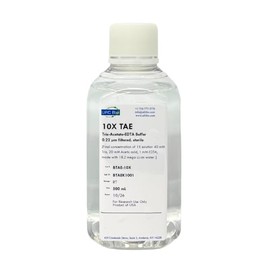 UFC Bio 10X TAE (Tris Acetate EDTA) - Sterile, 0.22um Filtered - 500 mL