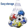 DHYLRICHER 6 Pack Classic Soccer Balls Size 4 with Pump