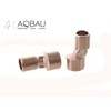 Aqbau® Universal S-Connector Set – 2 Pieces I Brass I