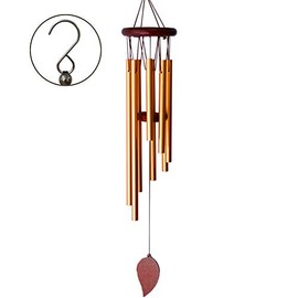 SuninYo Wind Chimes for Outside,Small Wind Chimes Outdoor Clearance,Memorial Wind Chimes with 8 Metal Tubes & Hook