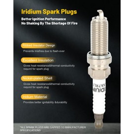 OCPTY 8 ignition coils with 8 iridium Spark Plugs fits UF650 UF677 for Infiniti 2011 2012 2013 QX56 2014 2015 2016 2017 QX80 5.6L