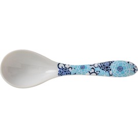 Minoru Pottery Navy Blue Astragalus Winter Peony