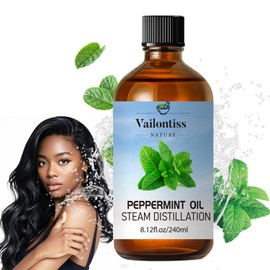 Vailontiss Peppermint Oil, Scalp & Hair Strengthening Oil, Peppermint Oil for Hair Growth, Dandruff Removal and Hair Strengthening for All Hair Types(Peppermint Oil, 8 Fl Oz)