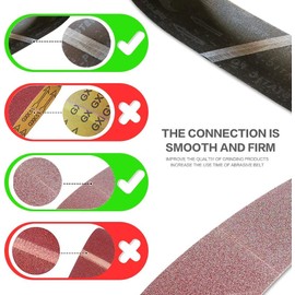 4 x 24 Inch 40 Grit Sanding Belt | Premium Aluminum Oxide Sanding Belt | Premium Sander Sandpaper – 12 Pack