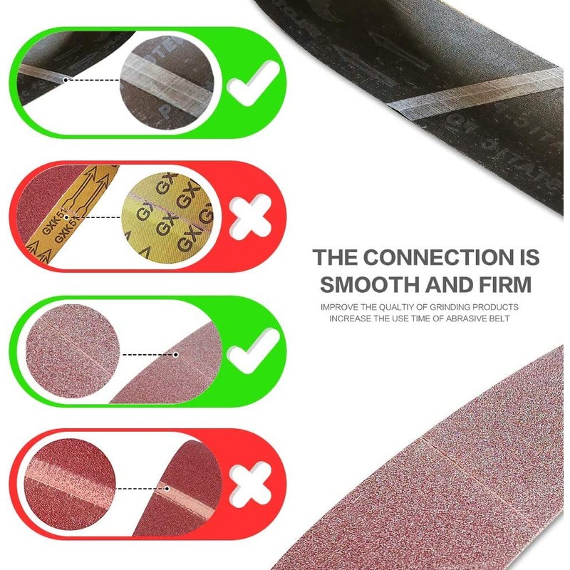 4 x 24 Inch 40 Grit Sanding Belt | Premium