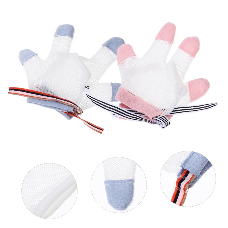 Healeved 2pairs Finger Sucking Stop Gloves for Comfortable Nail Biting