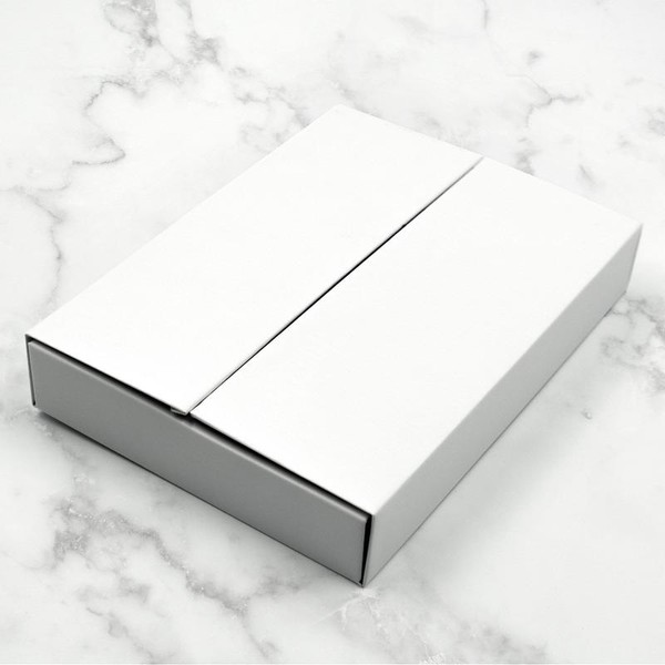 White Magnetic Gift Box for Invitations, Cards, and Jewelry -
