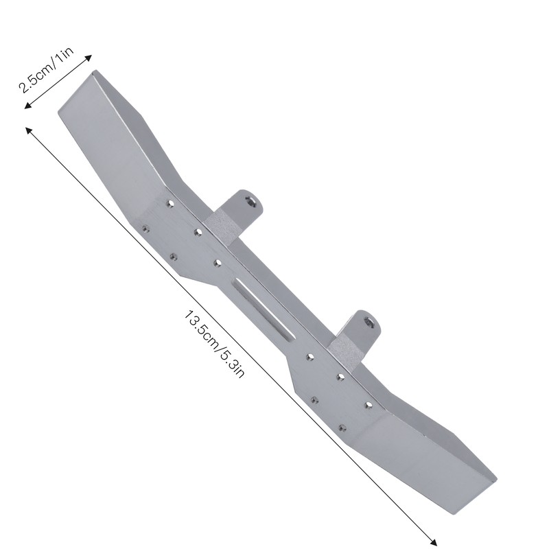Aluminium Alloy Front Bumper CNC Polished Surface DIY for 1/16