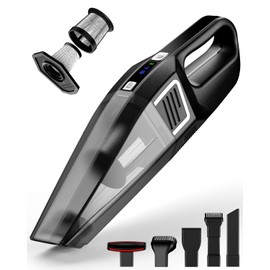 Evekas Handheld Vacuum Cordless, 9000PA Strong Suction, 2 Suction Modes, Fast Type-C Charging, Lightweight, Portable Car Vacuum Cleaner with for Home Pet Office