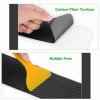 Black Carbon Fiber Scuff Plate Door Sill Cover Panel Step