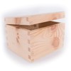 Small Rectangular Wooden Box with Lid | 14 x 12