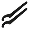 AUXBC 2Pcs C Hook Spanner Wrench, Adjustable Black Oxide Tool