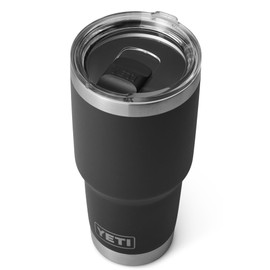YETI Rambler Tumbler, Vaccum Insulated Stainless Steel Tumbler with Magslider Lid, Black, 30 oz (887 ml)