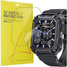 Blueshaweu Compatible for LIGE Smartwatch Men 1.83'' AS-ST9 Screen Protector, [6 Pack] Full Coverage TPU Clear Film Compatible with LIGE Smartwatch C20_Pro/LIGE Smartwatch ST9 (6 pack)