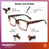 FEISEDY Blue Light Filter Glasses Men Women Rectangular Blue Light